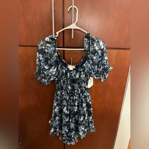 Gorgeous floral blue dress